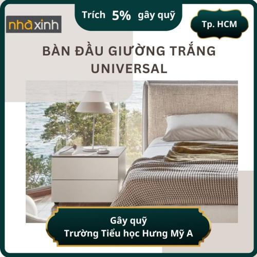 Bàn Đầu Giường Trắng Universal