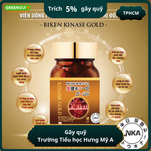 Viên Uống Biken Kinase Gold - Phòng Đột Quỵ (Túi)