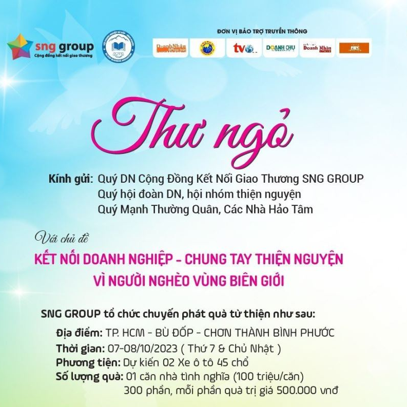 Tổ chức từ thiện & Kết hợp Kết Nối Giao Thương