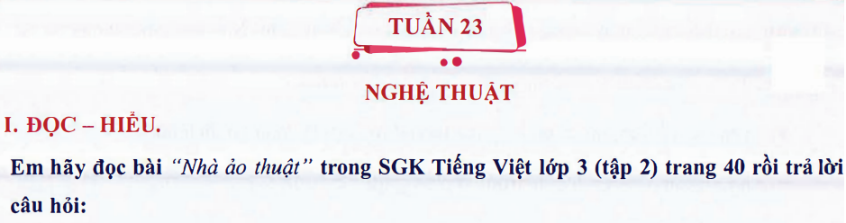 Ôn tập Tuần 23