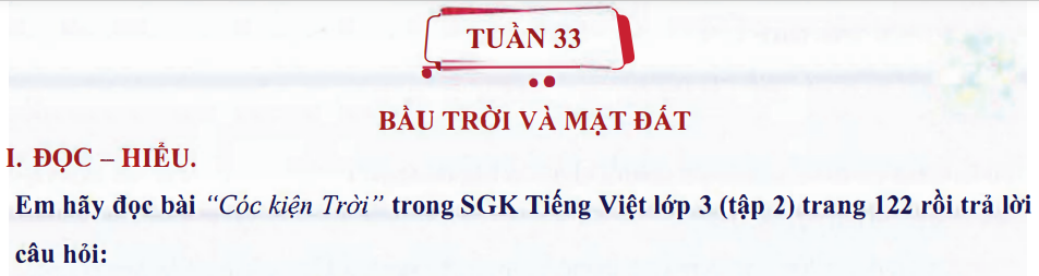 Ôn tập Tuần 33