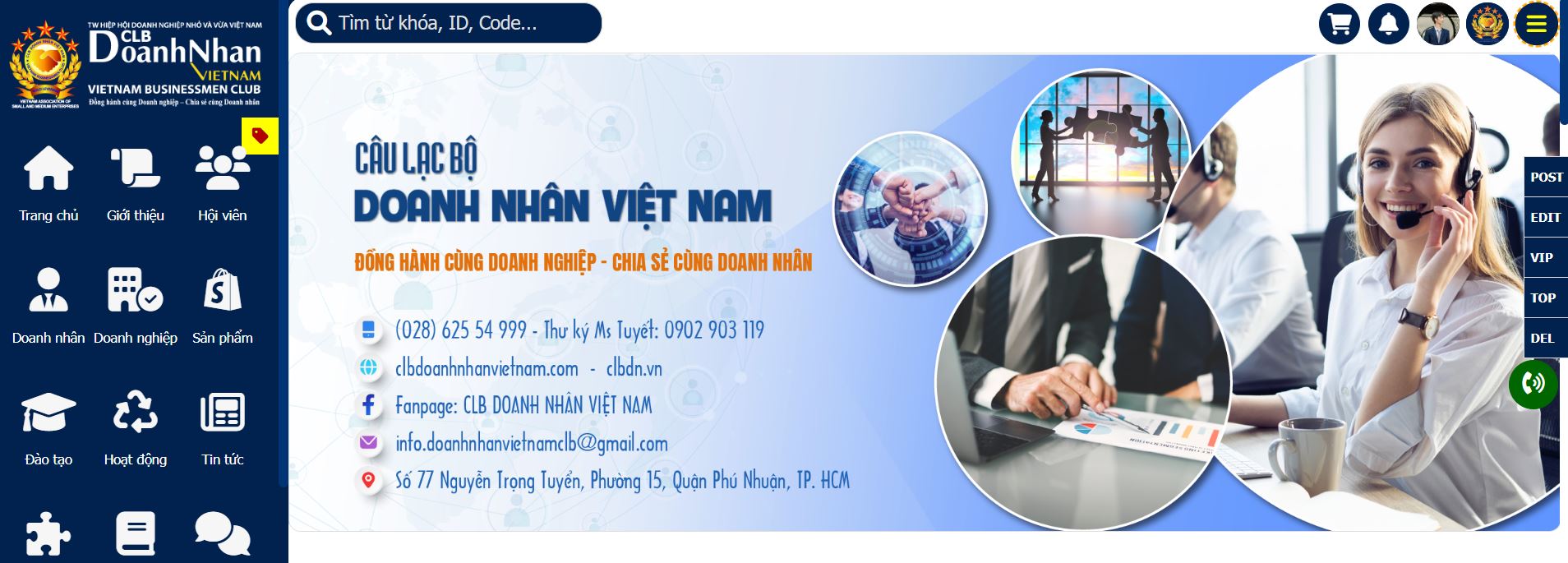 5. Hệ thống Câu lạc bộ Doanh nhân Việt Nam