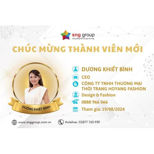 Thư Chúc Mừng Thành Viên Mới - Ms. Dương Khiết Bình