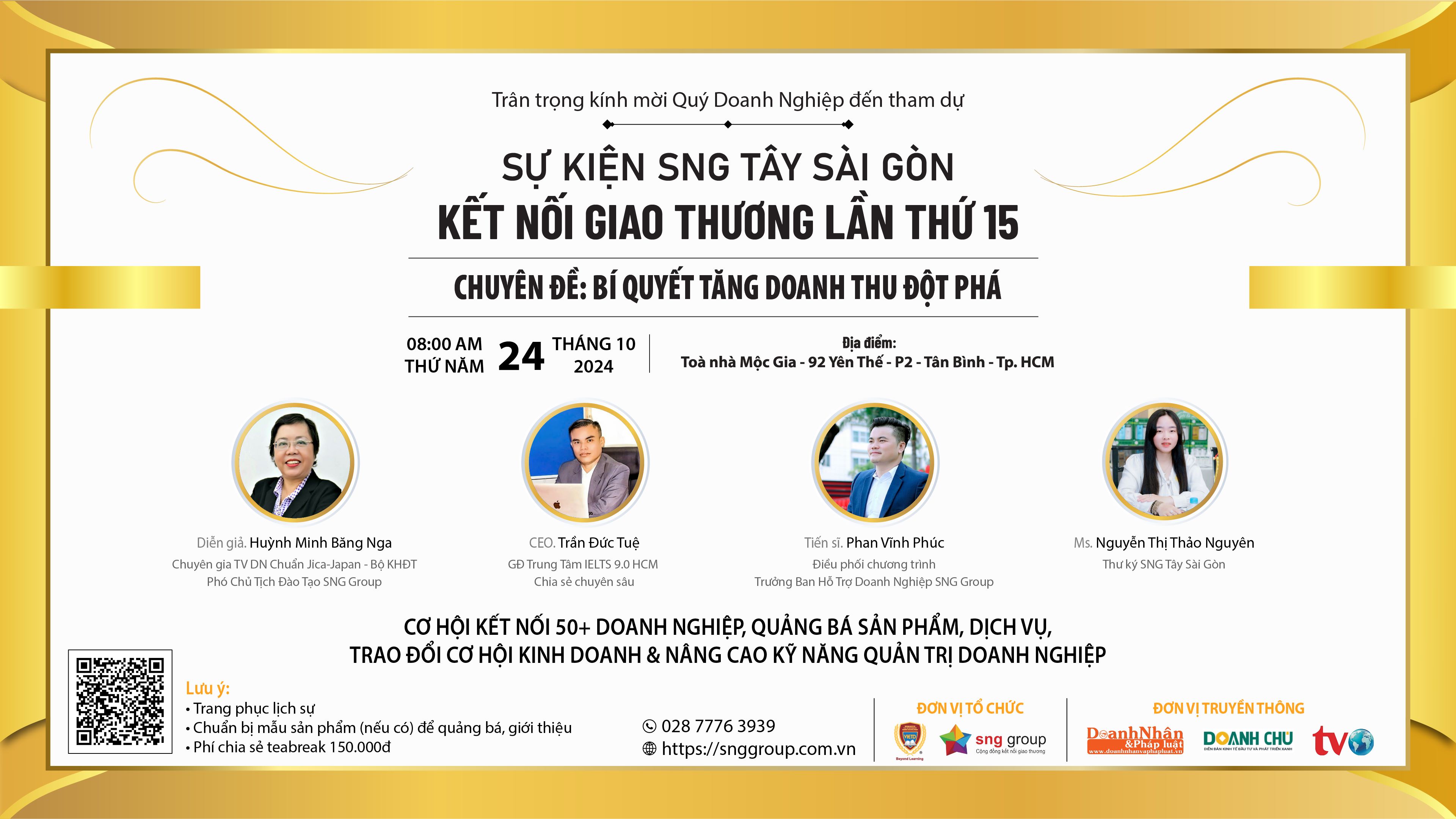 SNG Tây Sài Gòn - Kết Nối Giao Thương Lần 15