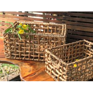 Khay Lục Bình Mẫu Lưới Có Quai Cầm - Size S [33x22x15cm]